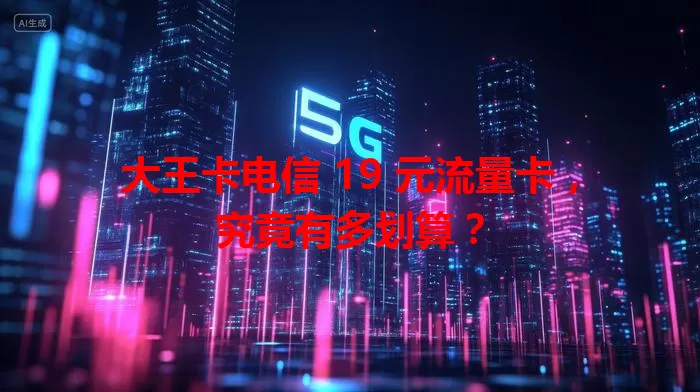 大王卡电信 19 元流量卡，究竟有多划算？