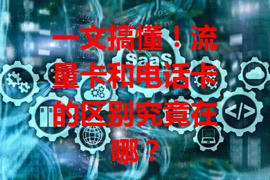 一文搞懂！流量卡和电话卡的区别究竟在哪？