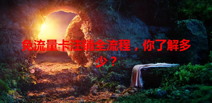 免流量卡注销全流程，你了解多少？