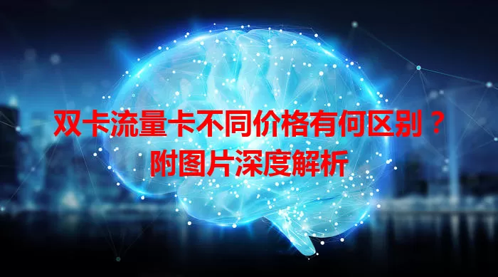 双卡流量卡不同价格有何区别？附图片深度解析