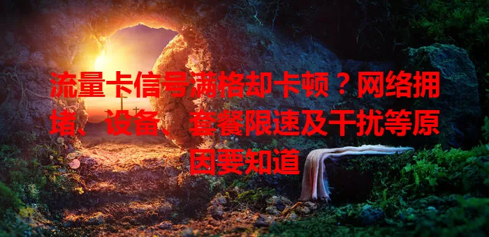 流量卡信号满格却卡顿？网络拥堵、设备、套餐限速及干扰等原因要知道