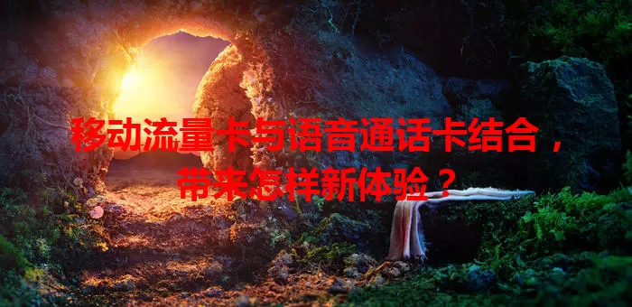 移动流量卡与语音通话卡结合，带来怎样新体验？