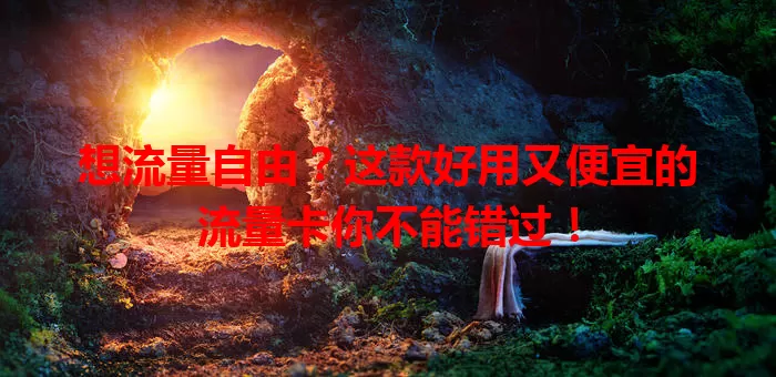 想流量自由？这款好用又便宜的流量卡你不能错过！