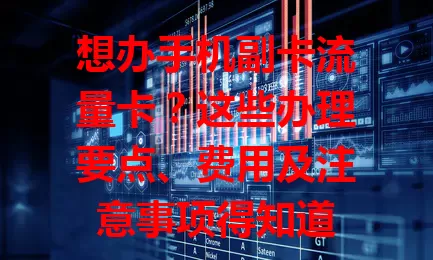 想办手机副卡流量卡？这些办理要点、费用及注意事项得知道