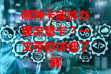 哪种卡能够办理流量卡？一文带你详细了解
