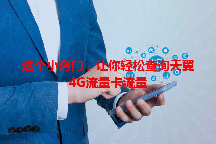 这个小窍门，让你轻松查询天翼4G流量卡流量