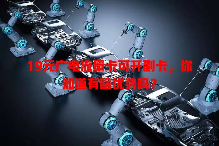 19元广电流量卡可开副卡，你知道有啥优势吗？