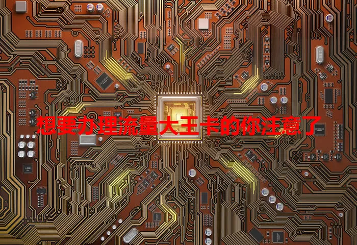 想要办理流量大王卡的你注意了