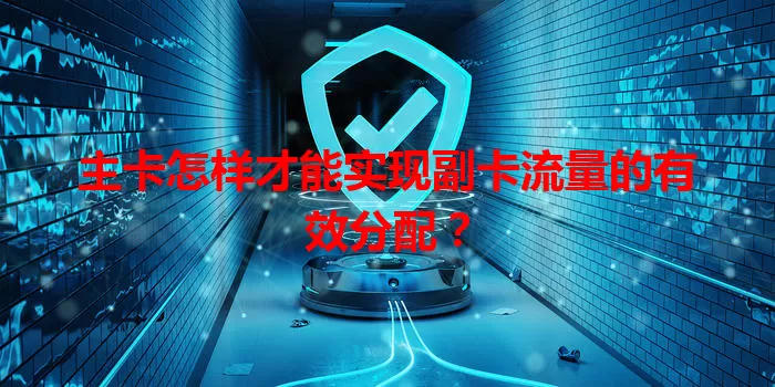 主卡怎样才能实现副卡流量的有效分配？
