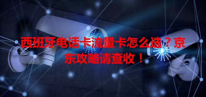 西班牙电话卡流量卡怎么选？京东攻略请查收！