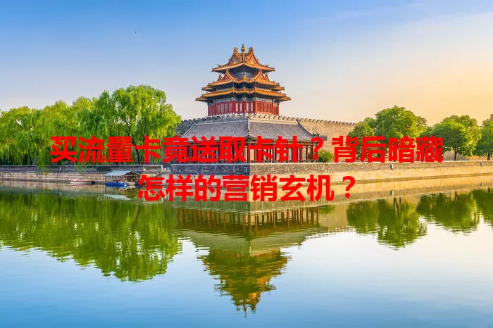 买流量卡竟送取卡针？背后暗藏怎样的营销玄机？