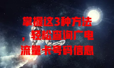 掌握这3种方法，轻松查询广电流量卡号码信息