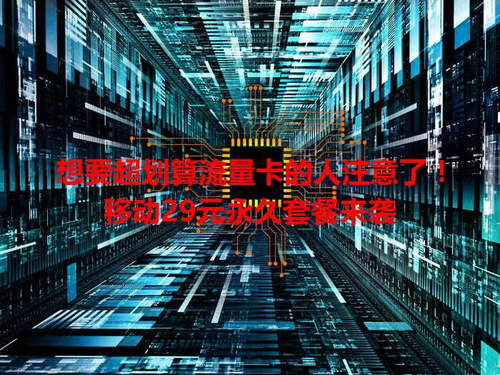 想要超划算流量卡的人注意了！移动29元永久套餐来袭
