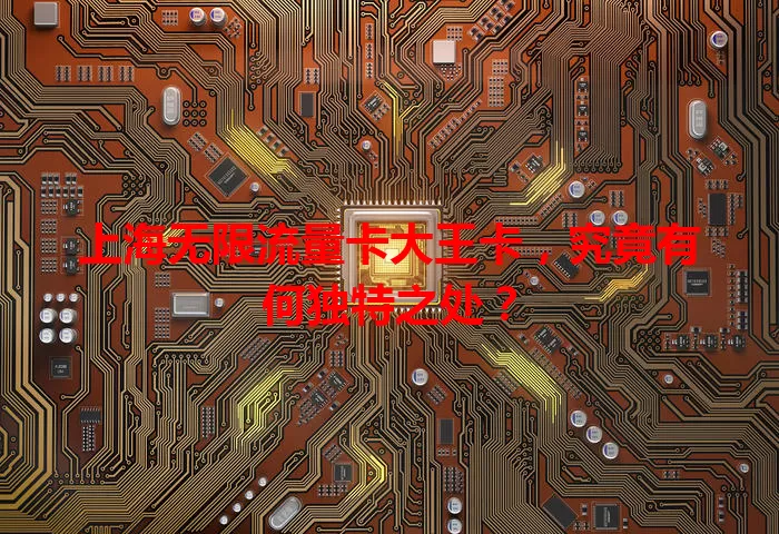 上海无限流量卡大王卡，究竟有何独特之处？