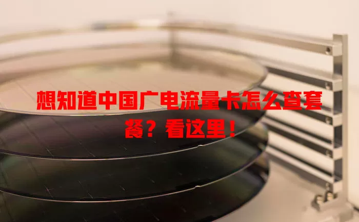 想知道中国广电流量卡怎么查套餐？看这里！