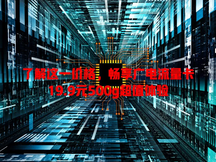 了解这一价格，畅享广电流量卡19.9元500g超值体验