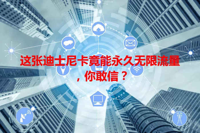 这张迪士尼卡竟能永久无限流量，你敢信？