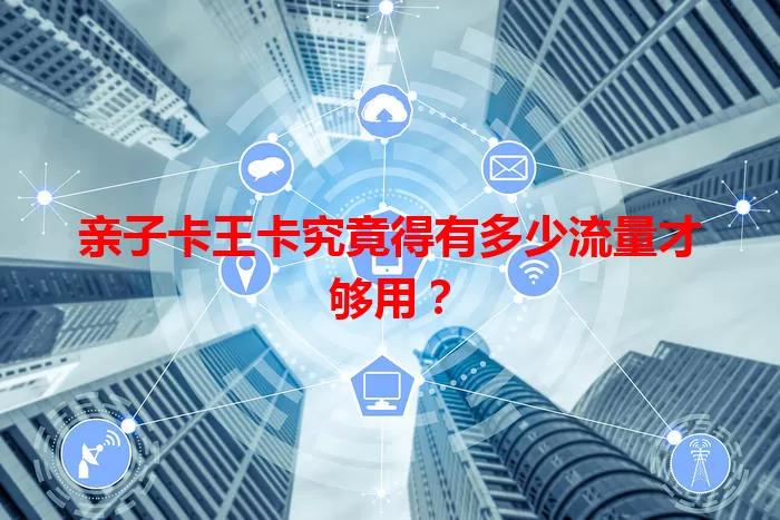 亲子卡王卡究竟得有多少流量才够用？