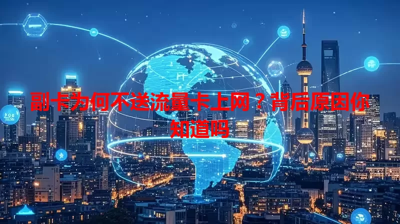 副卡为何不送流量卡上网？背后原因你知道吗