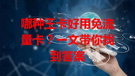 哪种王卡好用免流量卡？一文带你找到答案