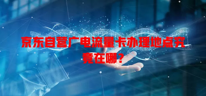 京东自营广电流量卡办理地点究竟在哪？