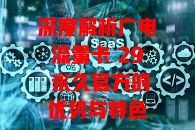 深度解析广电流量卡 29 永久官方的优势与特色