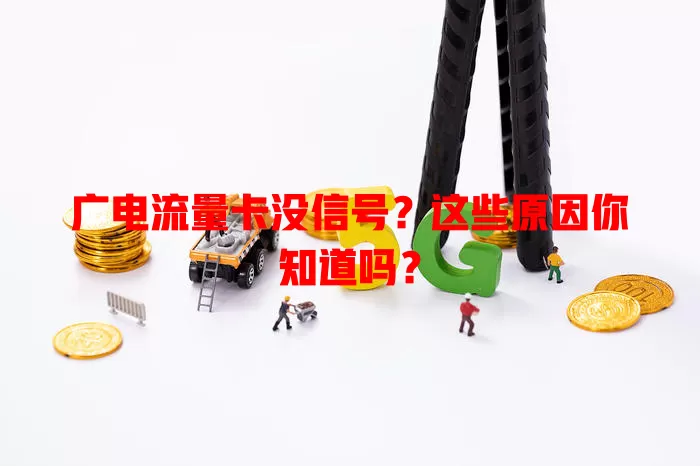 广电流量卡没信号？这些原因你知道吗？