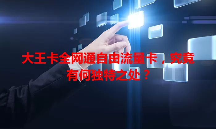 大王卡全网通自由流量卡，究竟有何独特之处？