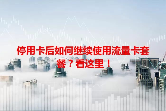 停用卡后如何继续使用流量卡套餐？看这里！
