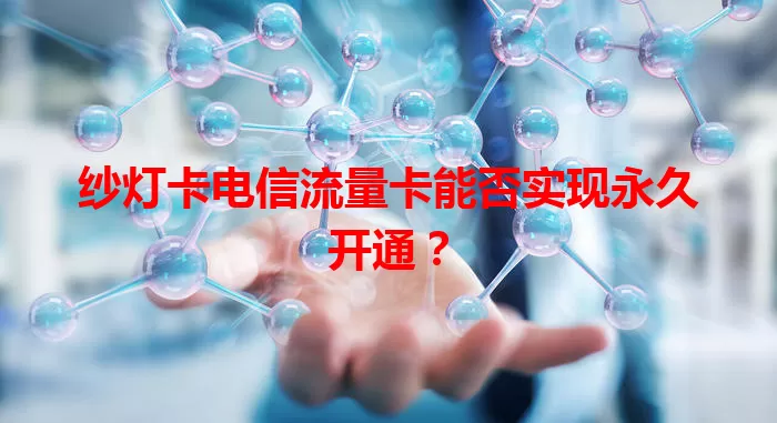 纱灯卡电信流量卡能否实现永久开通？