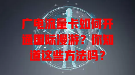 广电流量卡如何开通国际漫游？你知道这些方法吗？