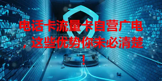 电话卡流量卡自营广电，这些优势你未必清楚！