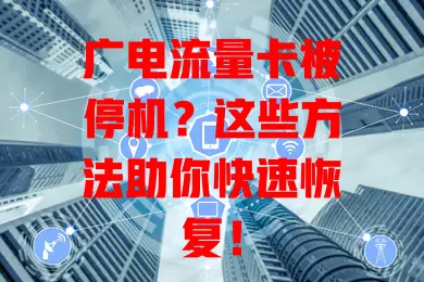 广电流量卡被停机？这些方法助你快速恢复！