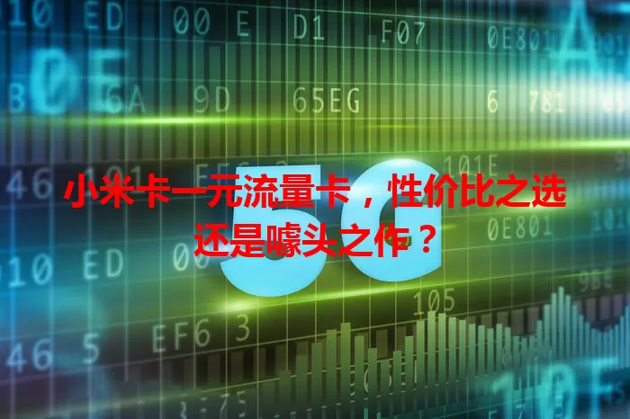 小米卡一元流量卡，性价比之选还是噱头之作？