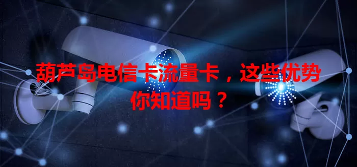 葫芦岛电信卡流量卡，这些优势你知道吗？