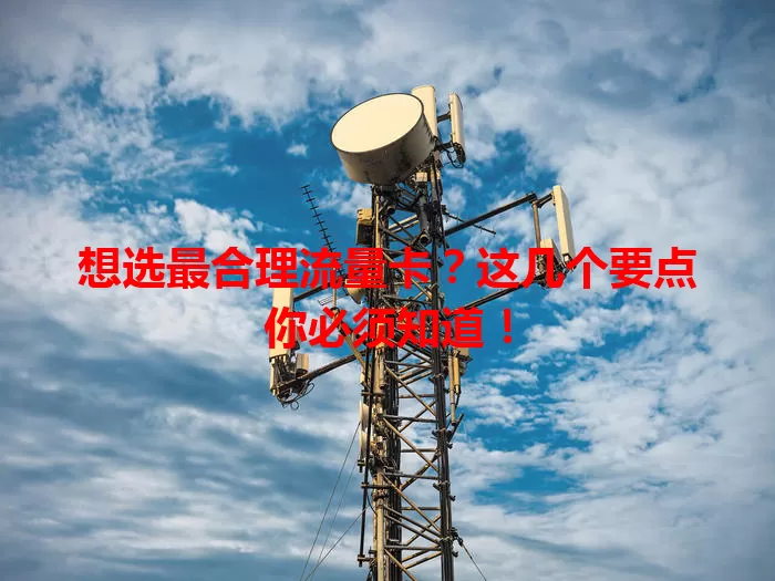想选最合理流量卡？这几个要点你必须知道！