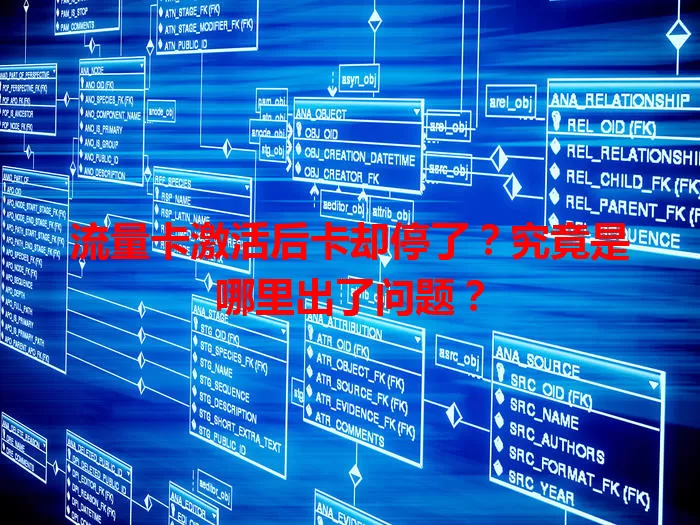 流量卡激活后卡却停了？究竟是哪里出了问题？