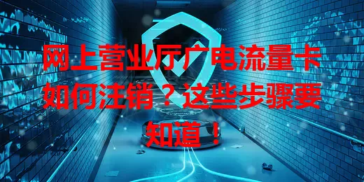 网上营业厅广电流量卡如何注销？这些步骤要知道！