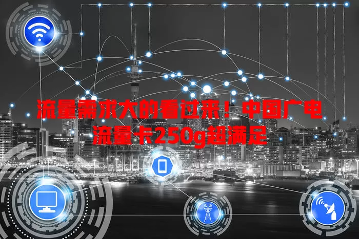 流量需求大的看过来！中国广电流量卡250g超满足