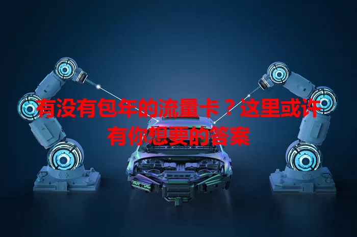 有没有包年的流量卡？这里或许有你想要的答案