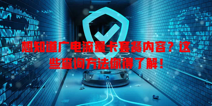 想知道广电流量卡套餐内容？这些查询方法你得了解！