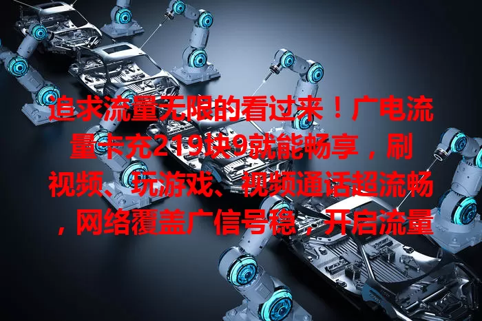 追求流量无限的看过来！广电流量卡充219块9就能畅享，刷视频、玩游戏、视频通话超流畅，网络覆盖广信号稳，开启流量自由新时代！