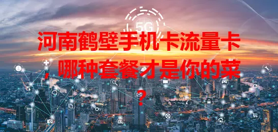 河南鹤壁手机卡流量卡，哪种套餐才是你的菜？