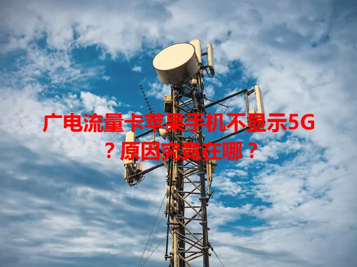 广电流量卡苹果手机不显示5G？原因究竟在哪？