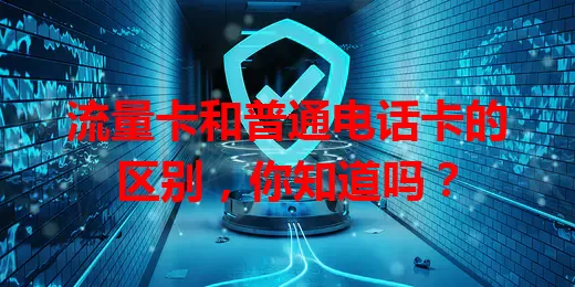 流量卡和普通电话卡的区别，你知道吗？