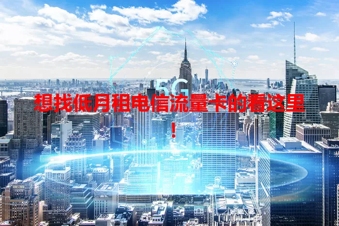 想找低月租电信流量卡的看这里！