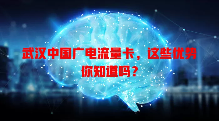 武汉中国广电流量卡，这些优势你知道吗？
