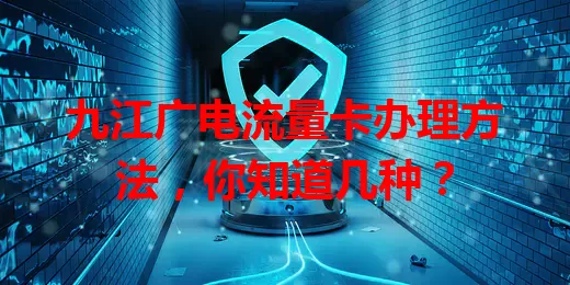 九江广电流量卡办理方法，你知道几种？