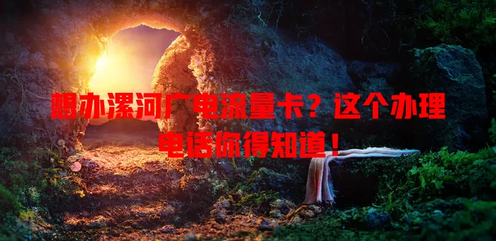 想办漯河广电流量卡？这个办理电话你得知道！
