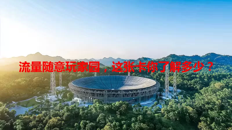 流量随意玩家园，这张卡你了解多少？